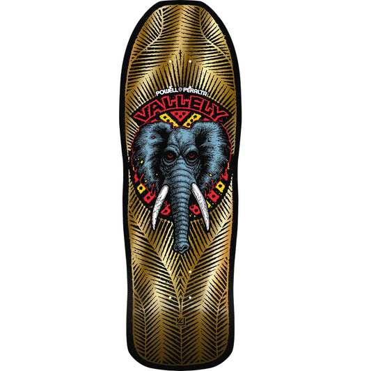 Powell Peralta Vallely Elephant Reissue Skateboard Deck - 10" Gold Foil