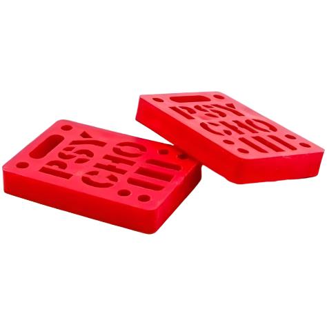 Psycho Soft 1/2” Risers (Set of 2) - Red