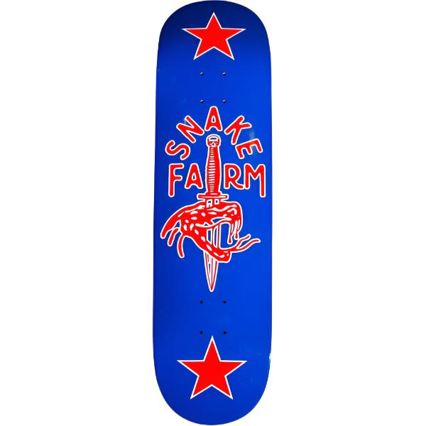 SNAKE FARM THE BOOM STICK RED / BLUE DECK - 8.5"