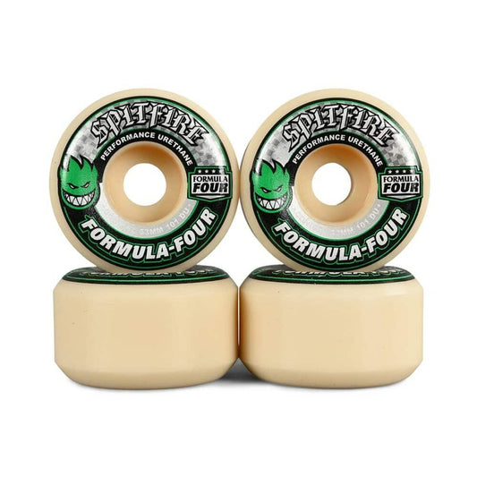 SPITFIRE FORMULA FOUR 56MM CONICAL GREEN 101D WHEELS