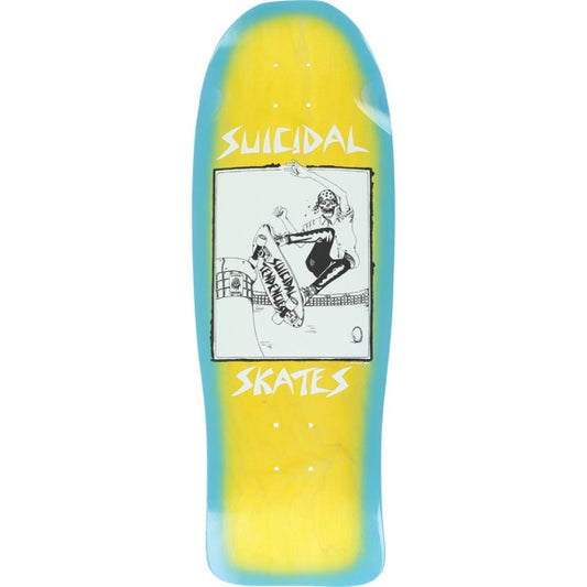 SUICIDAL SKATES POOL SKATER 80s REISSUE DECK - 10.125 x  30.325"