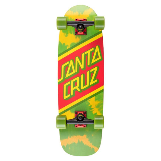 Santa Cruz  8.79in x 29.05in Street Cruzer Rasta Tie Dye