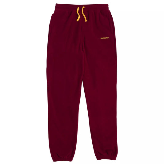 Santa Cruz Strip Polar Burgundy Sweatpants