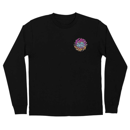 Slime Balls SB Logo Chrome Long-Sleeve Black T-shirt