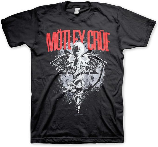 MOTLEY CRUE DR FEEL GOOD BLACK T-SHIRT