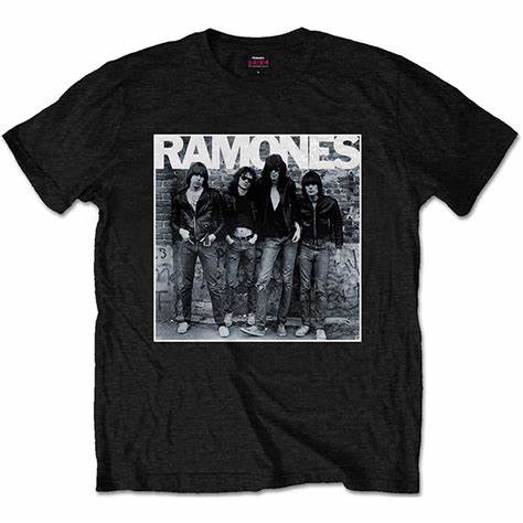 THE RAMONES 1ST ALBUM COVER BLACK SHIRT