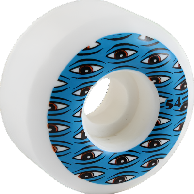 TOY MACHINE ALL SEEING 54mm White / Blue 99a Wheels