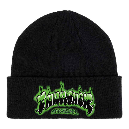 Thrasher Airbrush Patch Beanie Black