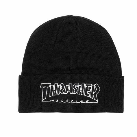 Thrasher Outlined Logo Beanie