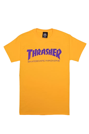 Thrasher Skate Mag Gold/Purple Shirt