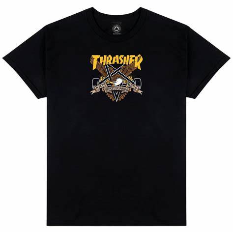 Thrasher X Anti-Hero Eaglegram T-shirt Black