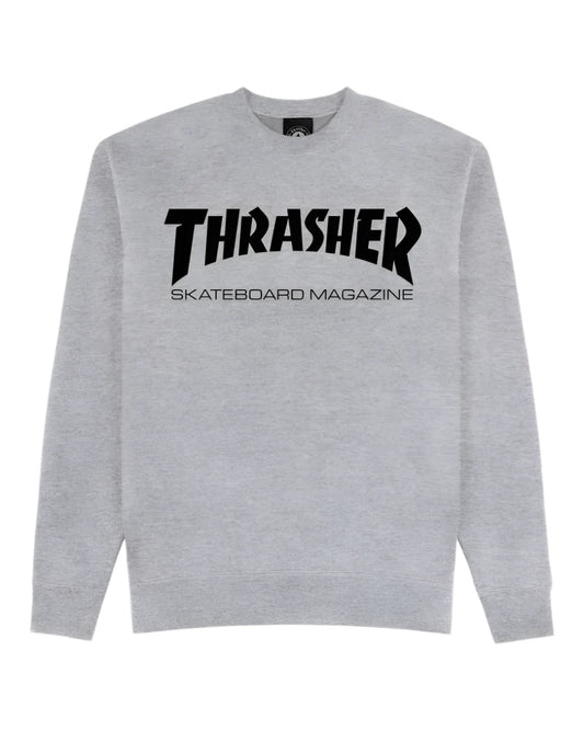 Thrasher Skate Magazine Crewneck Grey