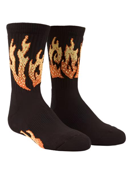 VOLCOM YOUTH TRUX BLACK FLAME SOCKS