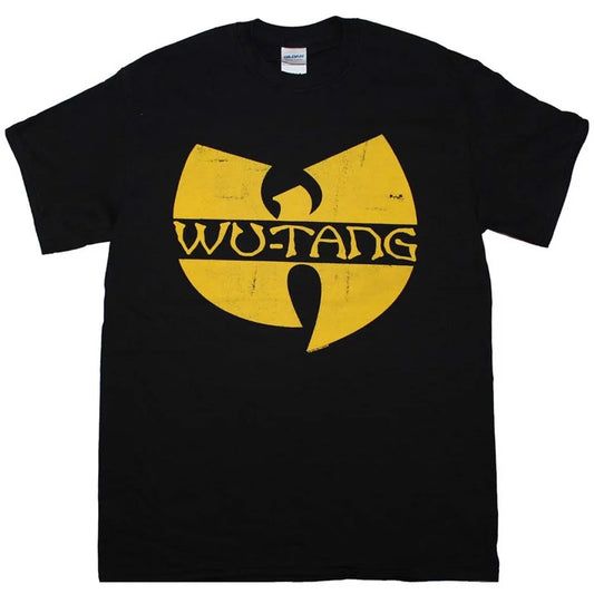 WU-TANG CLAN CLASSIC YELLOW LOGO BLACK T-SHIRT