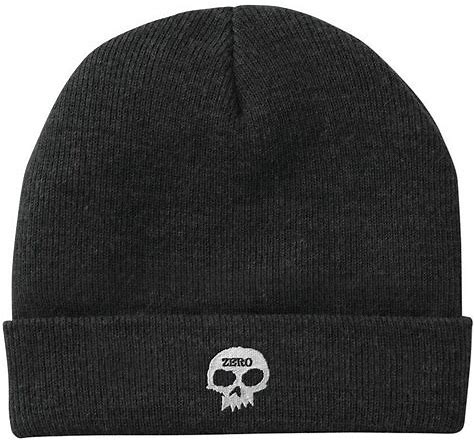 ZERO EMBROIDERED BLACK BEANIE