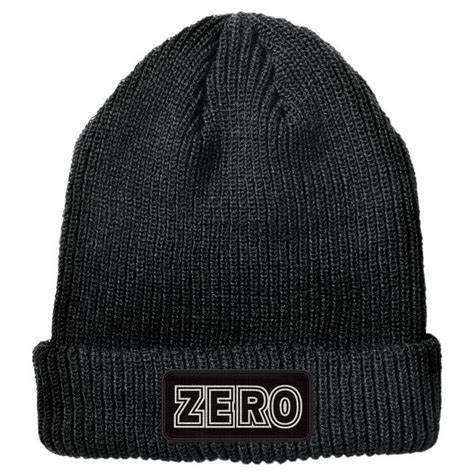 Zero Bold Patch Beanie Black