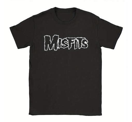 MISFITS  LOGO BLACK T-SHIRT