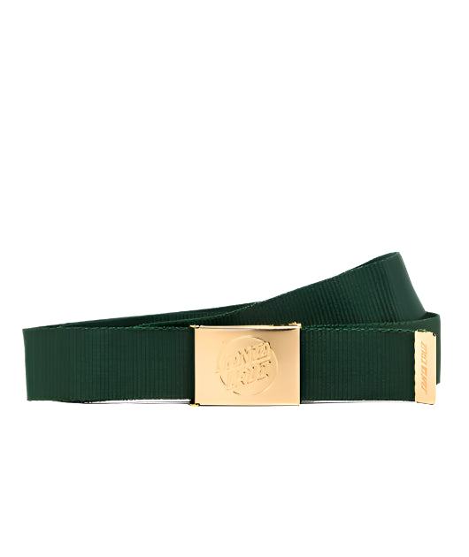 Santa Cruz Opus Dot Gold & Green Web Belt