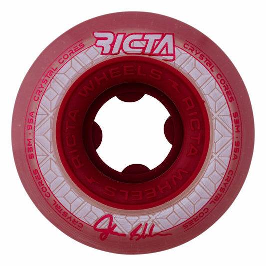Ricta 53MM Shanahan Crystal Cores Clear Metallic Red 95a Wheels