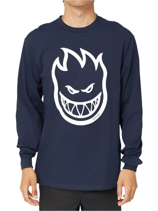 Spitfire Bighead Navy/White LS