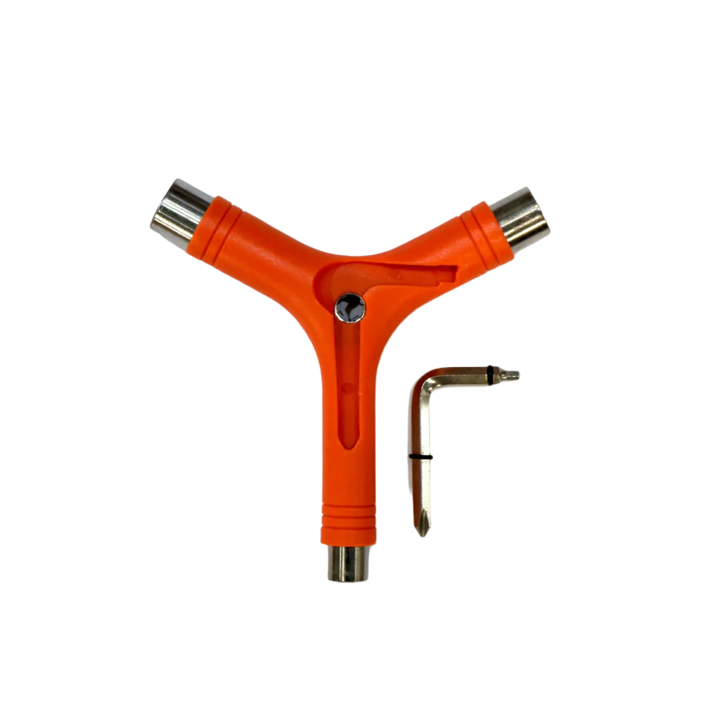 Skateboarding Y-Tool with Rethreader